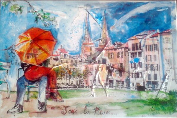 Bayonne sous la pluie