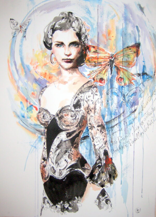 Robe papillon de nuit.