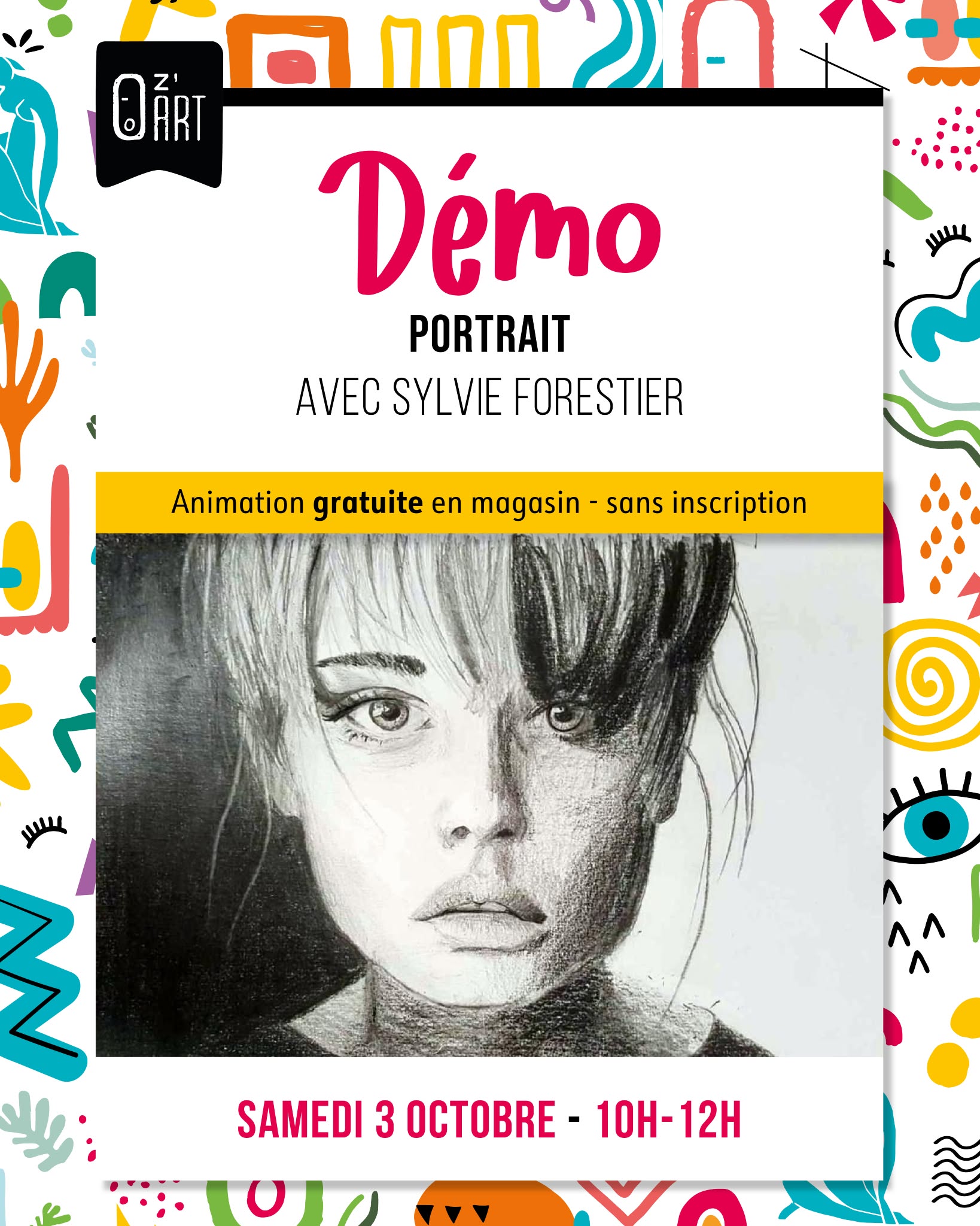 démo. gratuite sur le Portrait. Oz'art
